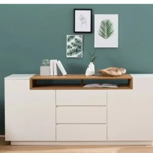 کنسول چوبی سه کشو دو درب طول 140