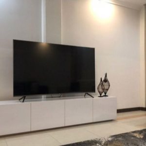 میز تلویزیون باکس 4 کشو دیواری تمام ام دی اف و تمام هایگلاس میز ایرانیان