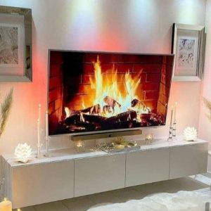 میز تلویزیون باکس 4 کشو دیواری تمام ام دی اف و تمام هایگلاس میز ایرانیان