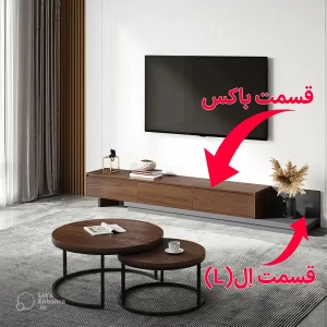 میز تلویزیون مدل متحرک کد 000118 تمام MDF