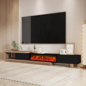 میز تلویزیون شومینه ایرانیان کد 117 طرح ال