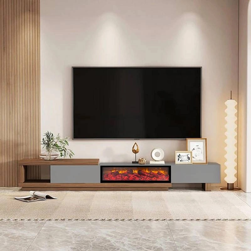 میز تلویزیون شومینه ایرانیان کد 117 طرح ال