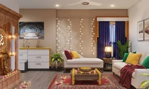 آماده‌سازی جشن با این ایده‌های دکوراسیون دیوالی برای اتاق نشیمن