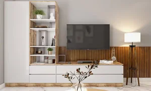 بهترین طراحی های میز تلویزیون دیواری برای یک خانه شیک
