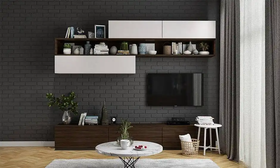 بهترین طراحی های میز تلویزیون دیواری برای یک خانه شیک