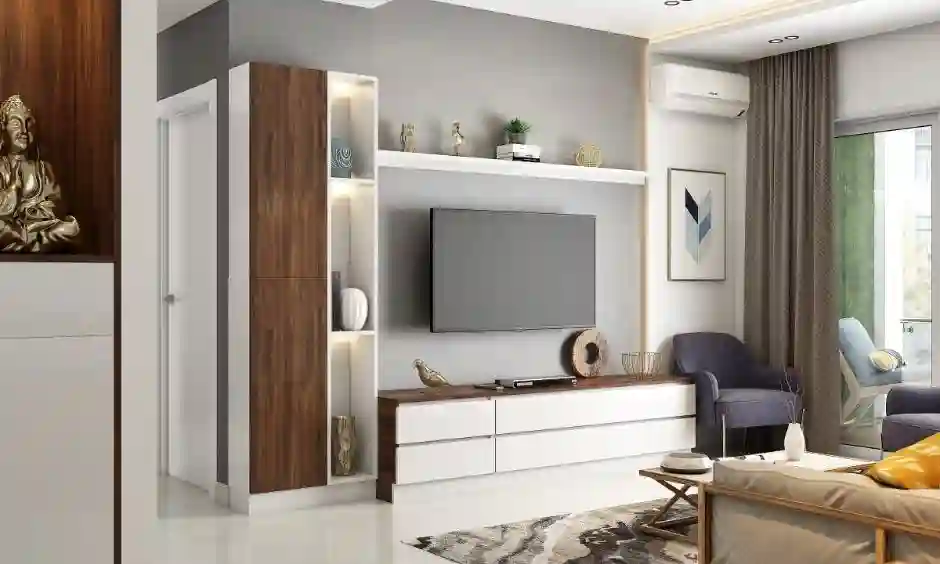 زندگی مینیمالیستی در اتاق نشیمن