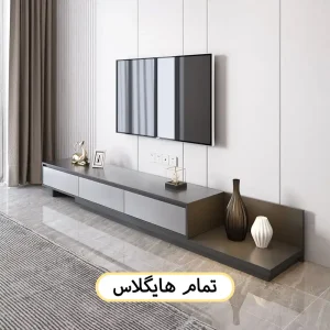 میز تلویزیون تمام هایگلاس h118