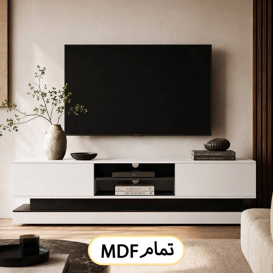 میز تلویزیون تمام ام دی اف درجه یک کد 136