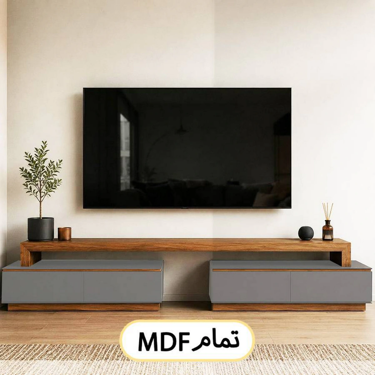 میز تلویزیون تمام ام دی اف کد 0110
