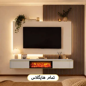 تی وی وال (TV Wall) کد 142 شومینه‌ای